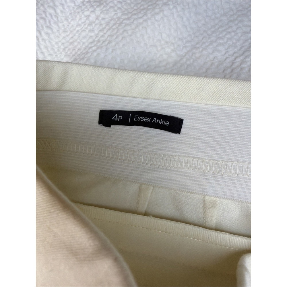 Talbots Essex Ankle Pants 4P Ivory - Picture 2 of 6